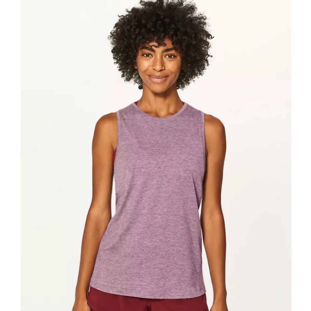 Lululemon Box it out tank NWT color Heathered Oxblood